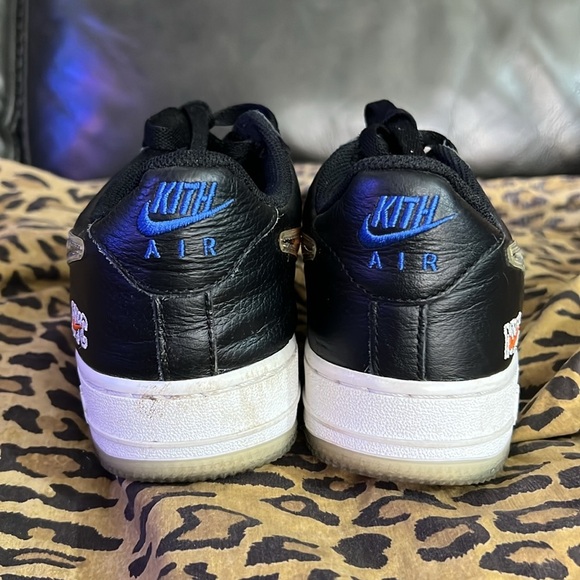 Kith Nike Air Force 1 Black and Blue Men's Shoes size: 5 - Picture 5 of 10